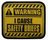 Warning I cause safety briefs - Svart/Gul - Patch