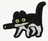Cat - Knife - Black/White - Patch