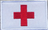 Första hjälpen - Kors - Vit/röd - Patch