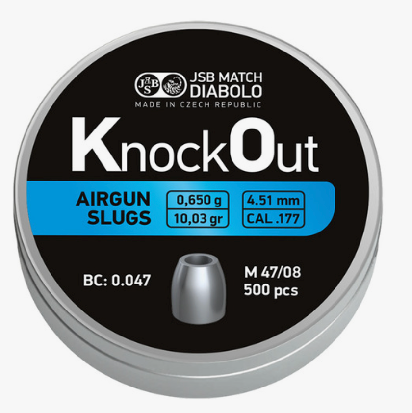 JSB - KO Slugs - 4,51mm - 0,650g - 500st
