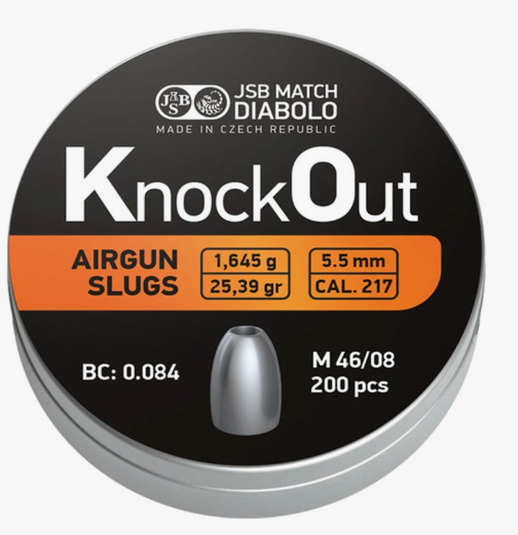 JSB - KO Slugs - 5,51mm - 1,645g - 200st