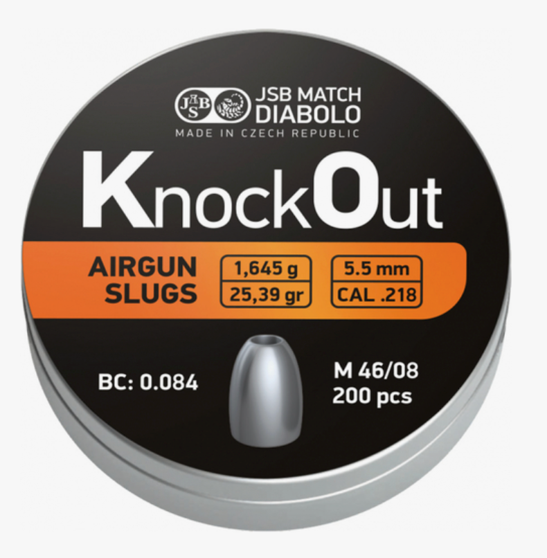 JSB - KO Slugs - 5,52mm - 1,645g - 200st