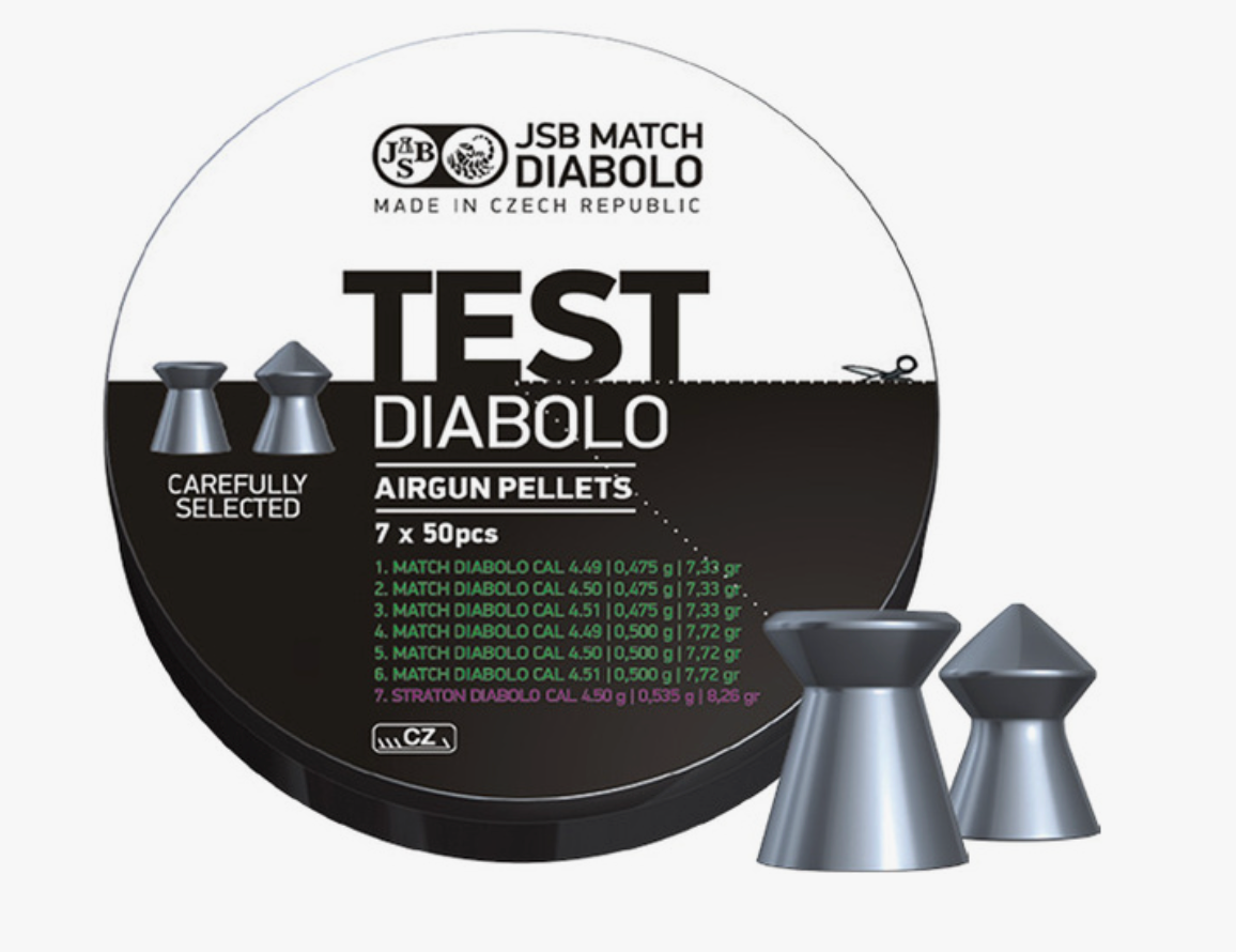 JSB - Match Diabolo - Test Pistol - 4,49, 4,50, 4,51mm - 350st