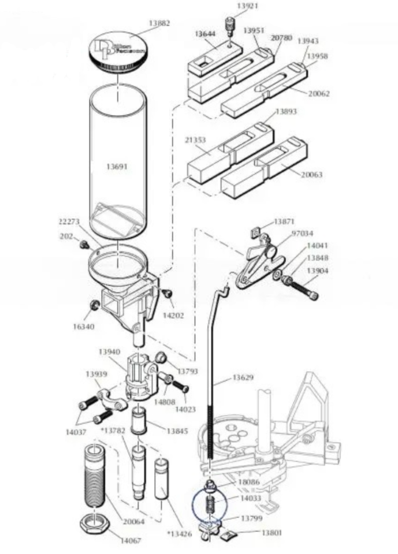 Eemann Tech - Primer Cup Spring 14033 For Dillon XL550/XL650