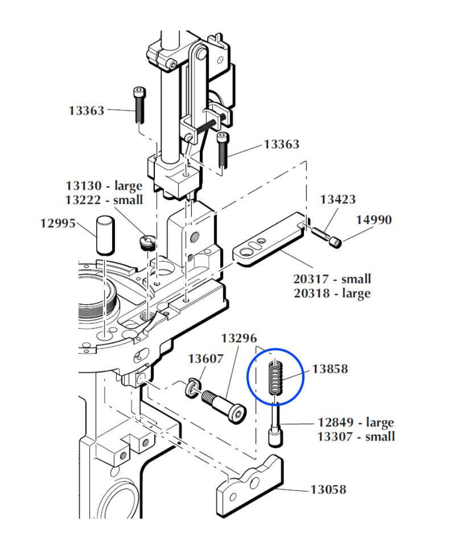 Eemann Tech - Primer Punch Spring 13858 For Dillon 1050