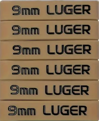 9mm Magasin Markeringsband - Brun - Svart
