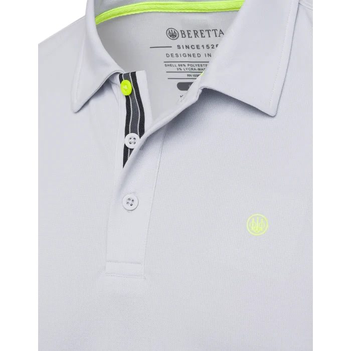 Beretta - Tech Corporate Polo Short Sleeves - Ice Grey