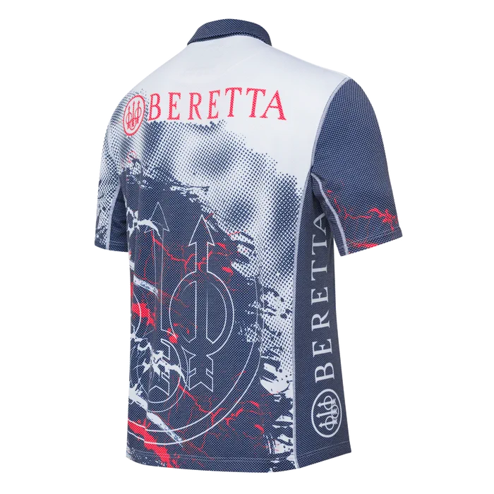 Beretta - Rush Trident Polo - Blue & Red
