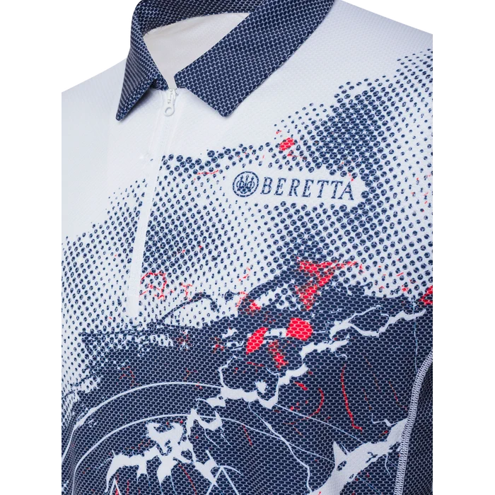 Beretta - Rush Trident Polo - Blue & Red