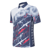 Beretta - Rush Trident Polo - Blue & Red