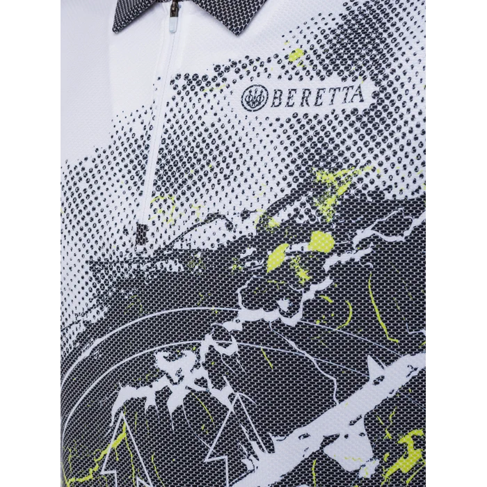 Beretta - Rush Trident Polo - Grey & White
