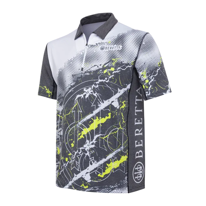 Beretta - Rush Trident Polo - Grey & White