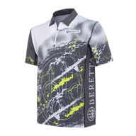 Beretta - Rush Trident Polo - Grey & White