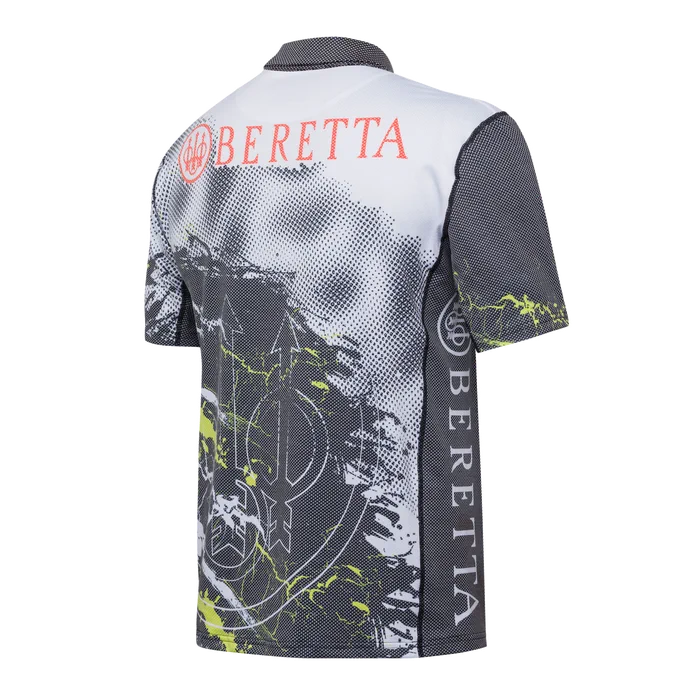 Beretta - Rush Scratch Polo - Black & Fluo yellow