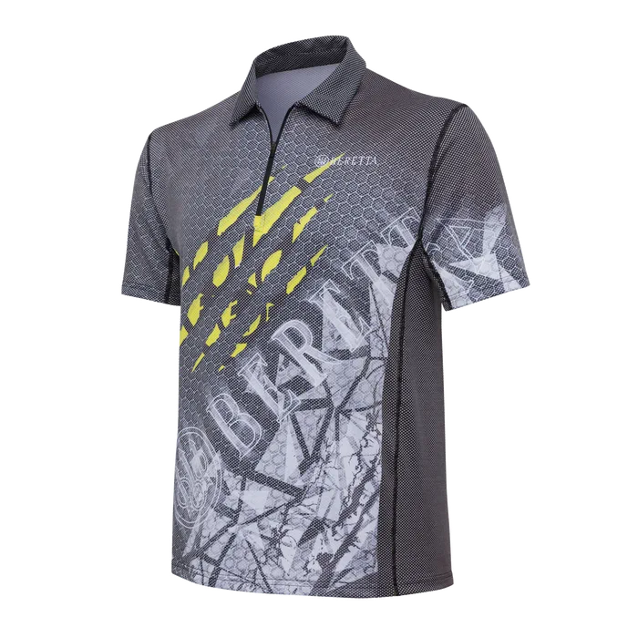 Beretta - Rush Scratch Polo - Black & Fluo yellow