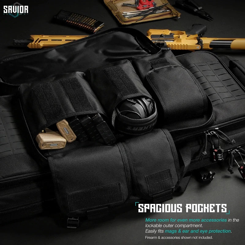 Savior Equipment - Specialist 42" Double Rifle Case - Black