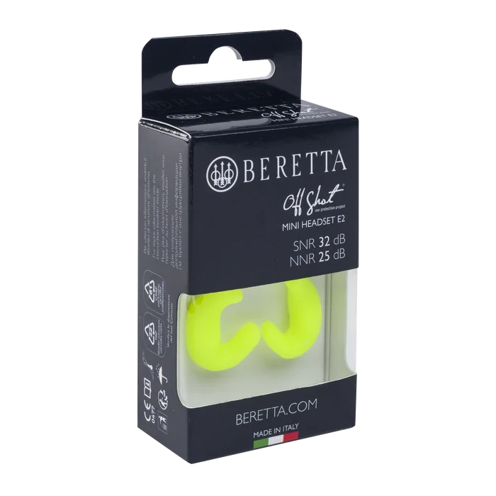 Beretta - Mini Headset E2 - Yellow Fluo