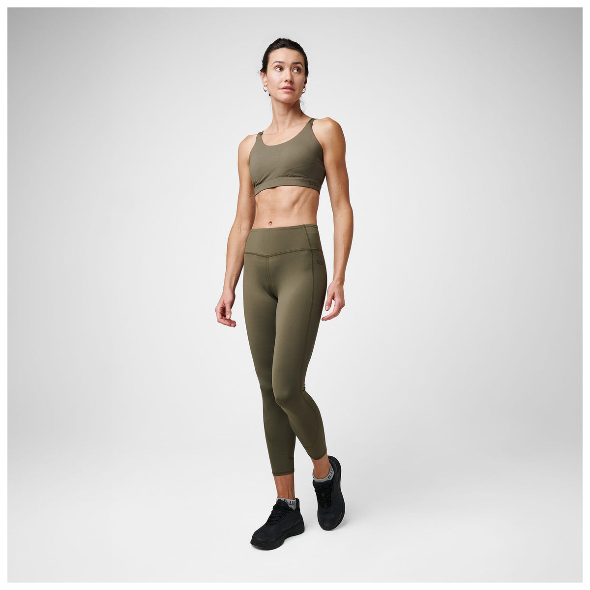 5.11 PT-R Complex Pocket Tight i Ranger Green, träningstights med hög midja och sidofickor