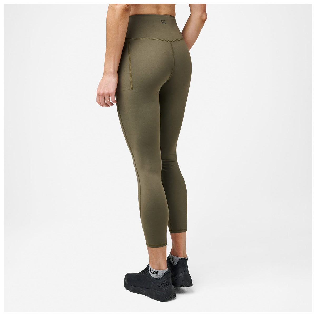 5.11 PT-R Complex Pocket Tight i Ranger Green, träningstights med hög midja och sidofickor