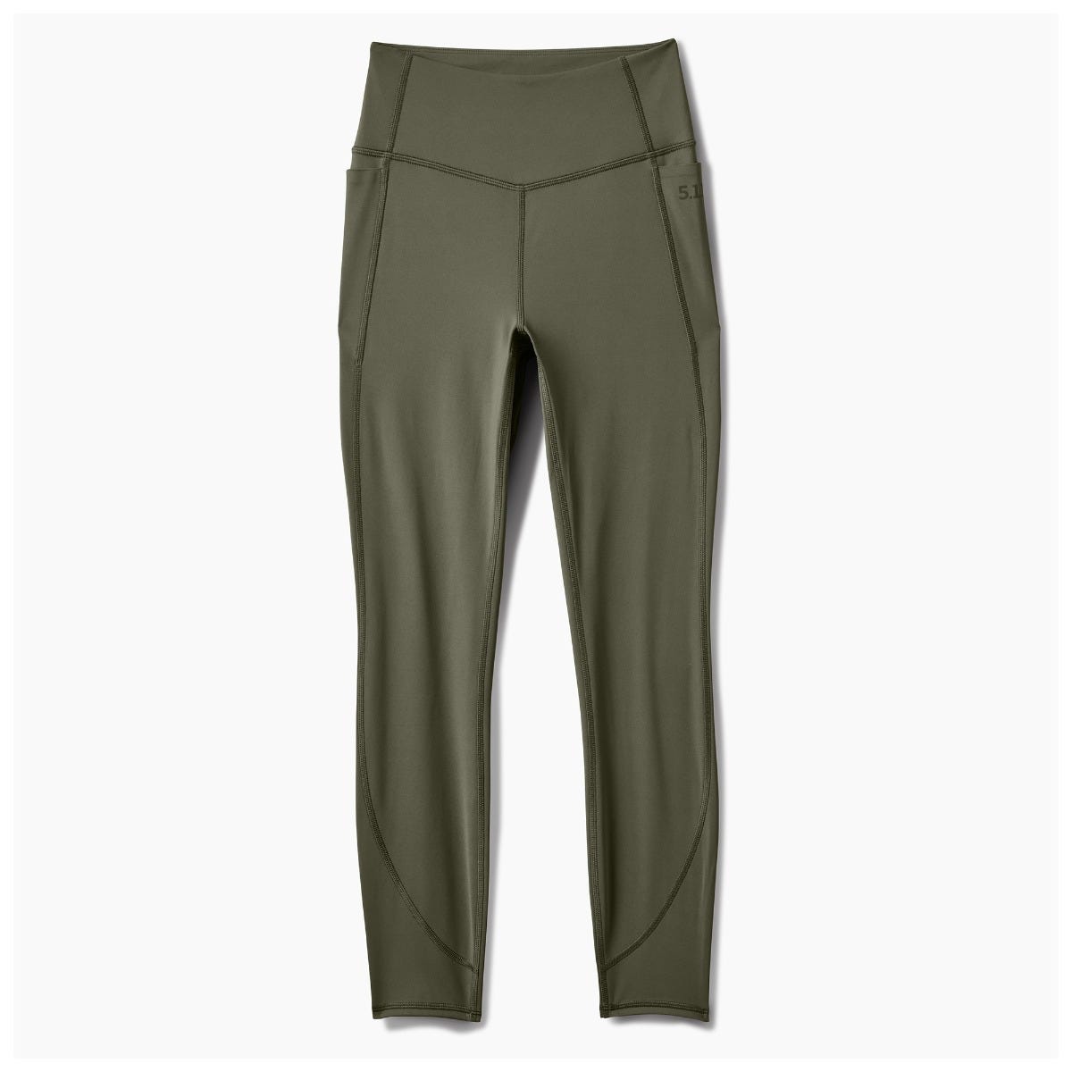 5.11 PT-R Complex Pocket Tight i Ranger Green, träningstights med hög midja och sidofickor