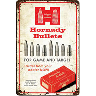 Hornady - Bullets Rustic Tin Sign