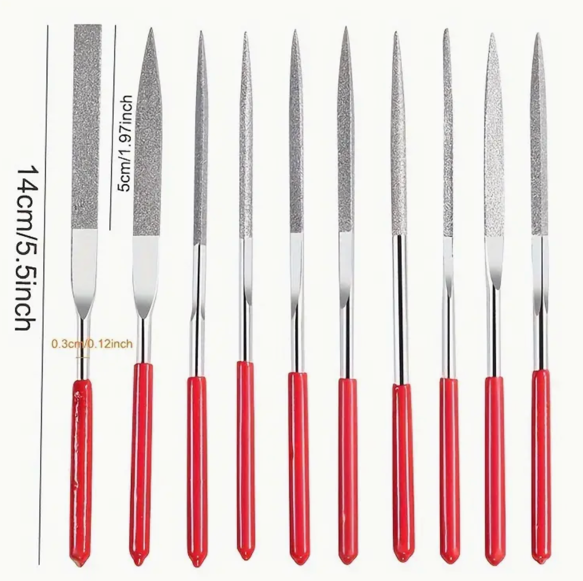 RangeMaster - Diamond Files set - 5 pcs