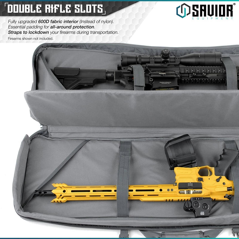 Savior Equipment - Urban Warfare 51" Double Rifle Case - Grå
