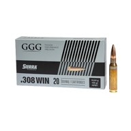 GGG - Ammo .308 Win - 155gr - HPBT Sierra Matchking - 20/Box