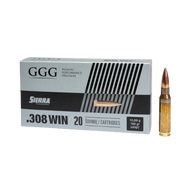 GGG - Ammo .308 Win - 168gr - HPBT Sierra Matchking - 20/Box