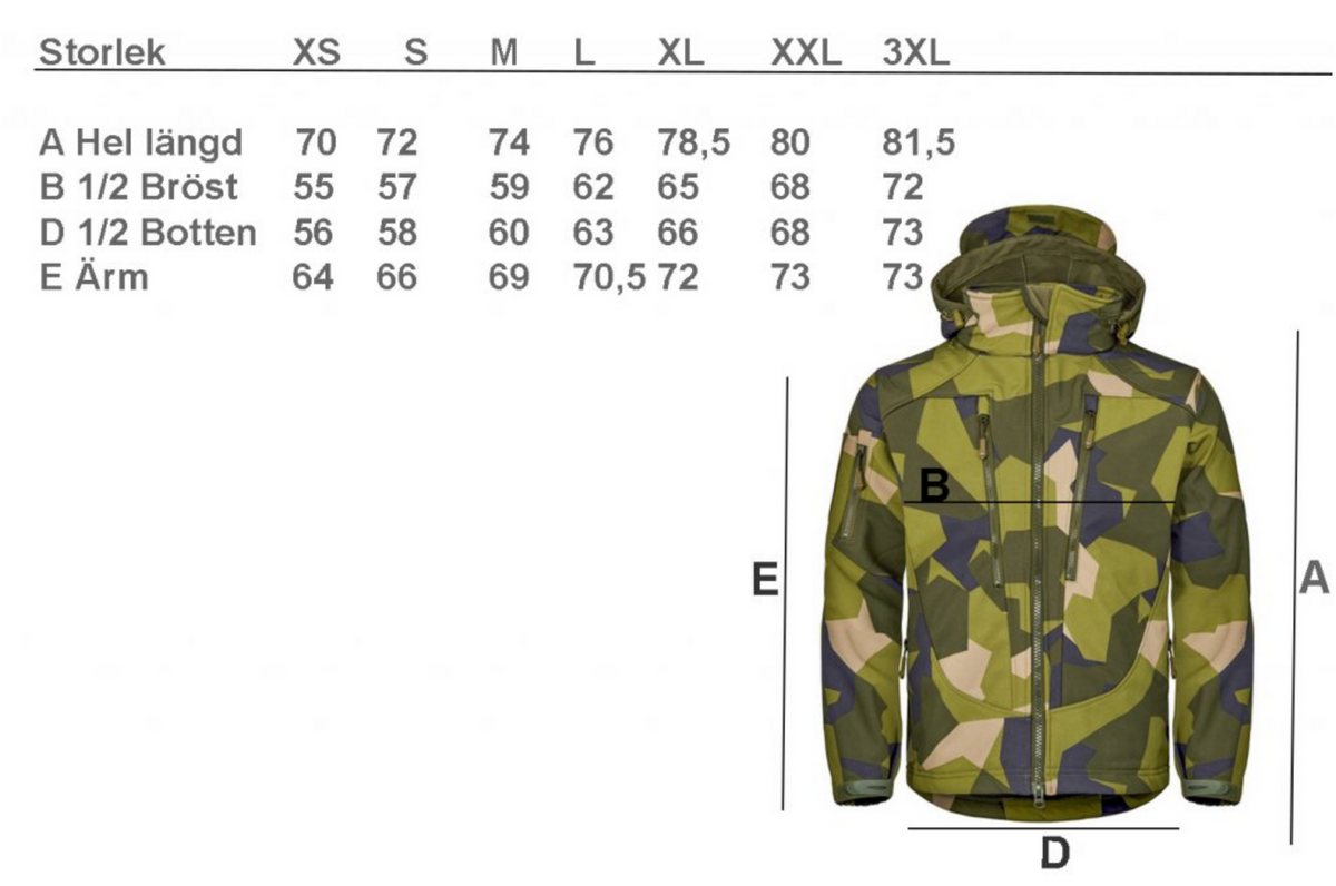 Softshell Defender Jacka - M90 Camo