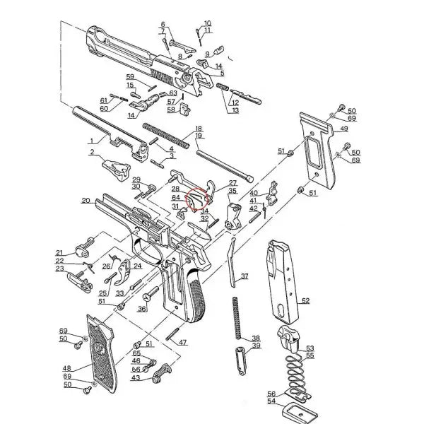 Eemann Tech - Competition Trigger Spring for Beretta 92/96/98