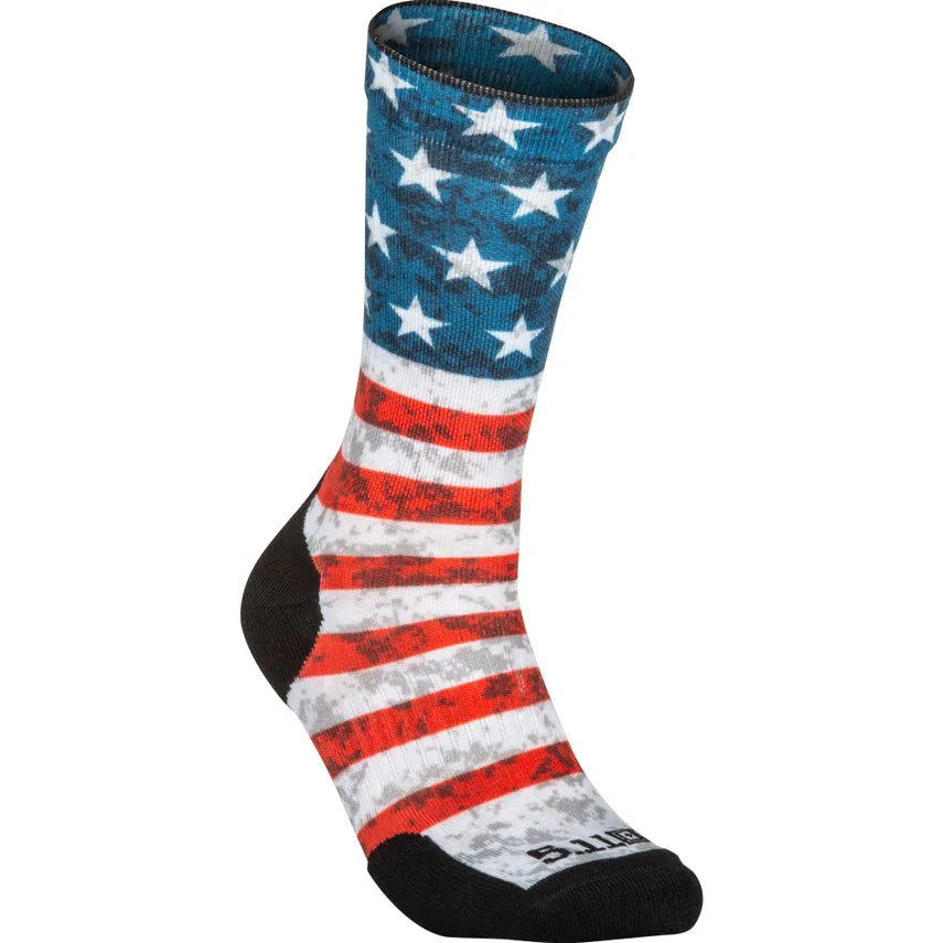 5.11 - Sock and Awe - American Flag - Red (460)