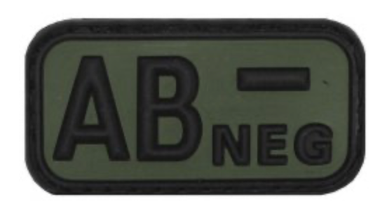 Blodgrupp AB- Neg - PVC