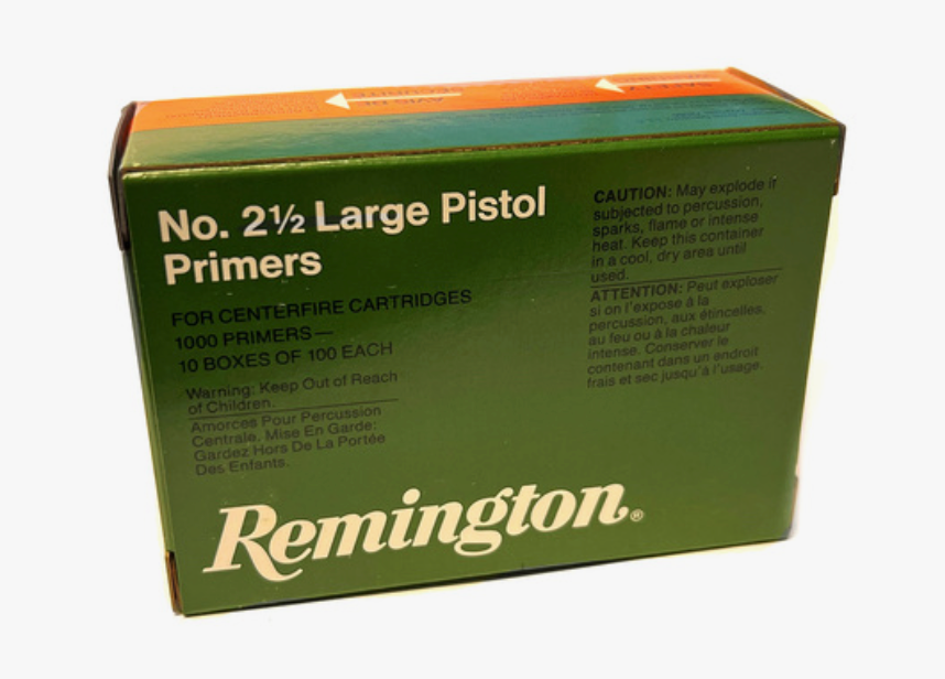 Remington - Primer Large Pistol #2 1/2 - 1000/Box