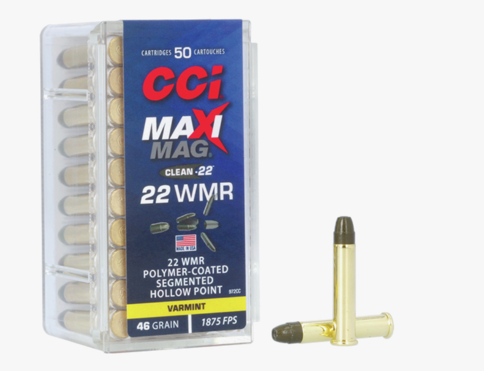 CCI - Maxi-Mag Clean-22 Segmented HP - .22 WMR - 46 gr - 50/ask