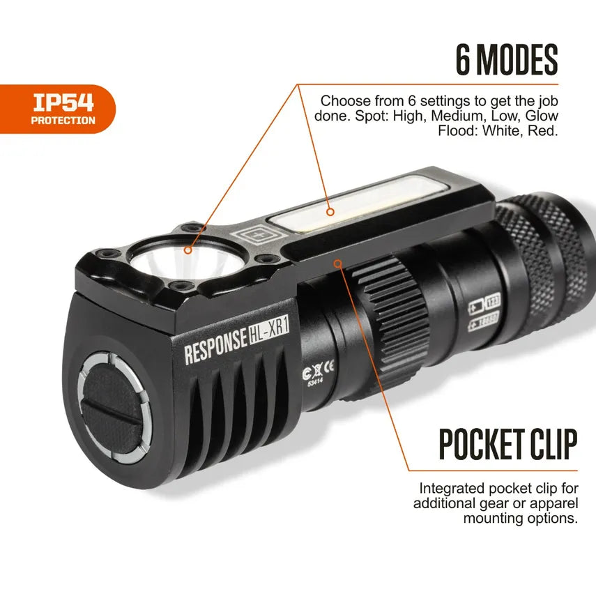 5.11 - Response XR1 Headlamp - Black (019)