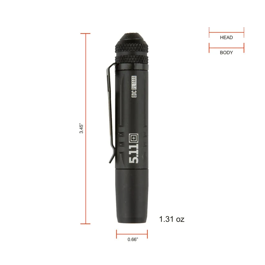 5.11 - EDC PL 1AAA Flashlight - Black (019)