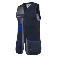 Beretta - Uniform Pro 20.20 Cotton Vest for left-handed -  Blue Total Eclipse & Blue Royal