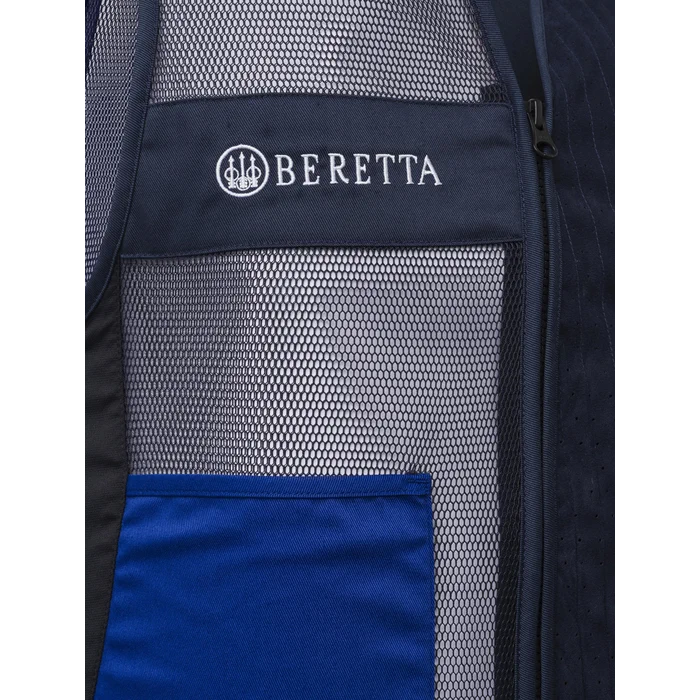 Beretta - Uniform Pro 20.20 Cotton Vest for left-handed -  Blue Total Eclipse & Blue Royal