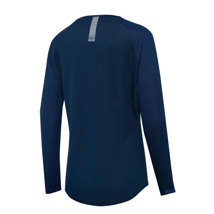 Beretta - Ciel Tech Woman's T-Shirt Long Sleeves - Blue Total Eclipse