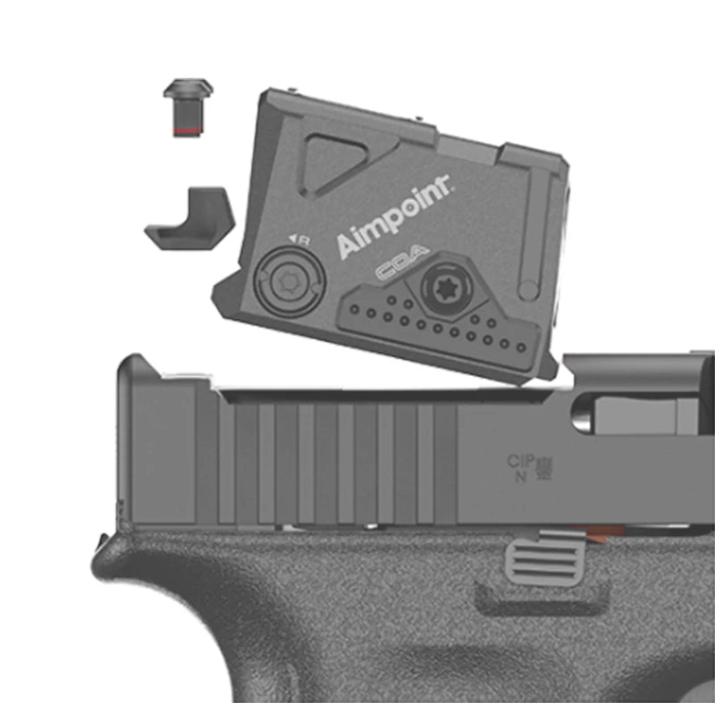 Glock 19 Gen5 FS – 9mm pistol med Aimpoint COA rödpunktsikte och A-CUT fräsning
