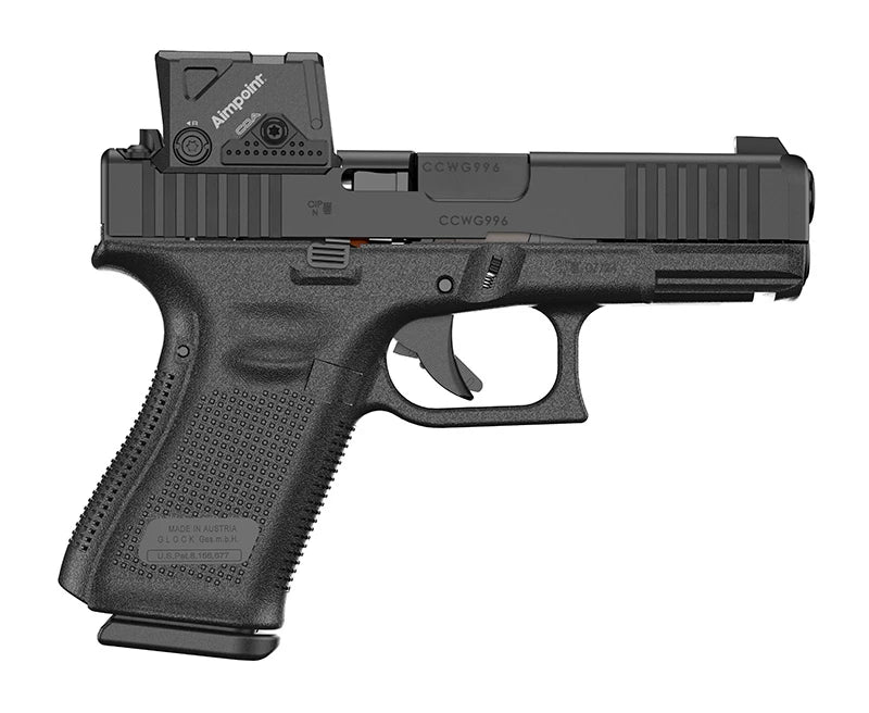 Glock 19 Gen5 FS – 9mm pistol med Aimpoint COA rödpunktsikte och A-CUT fräsning