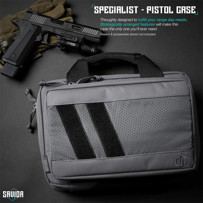 Savior Equipment - Specialist Double Pistol Case - Grå