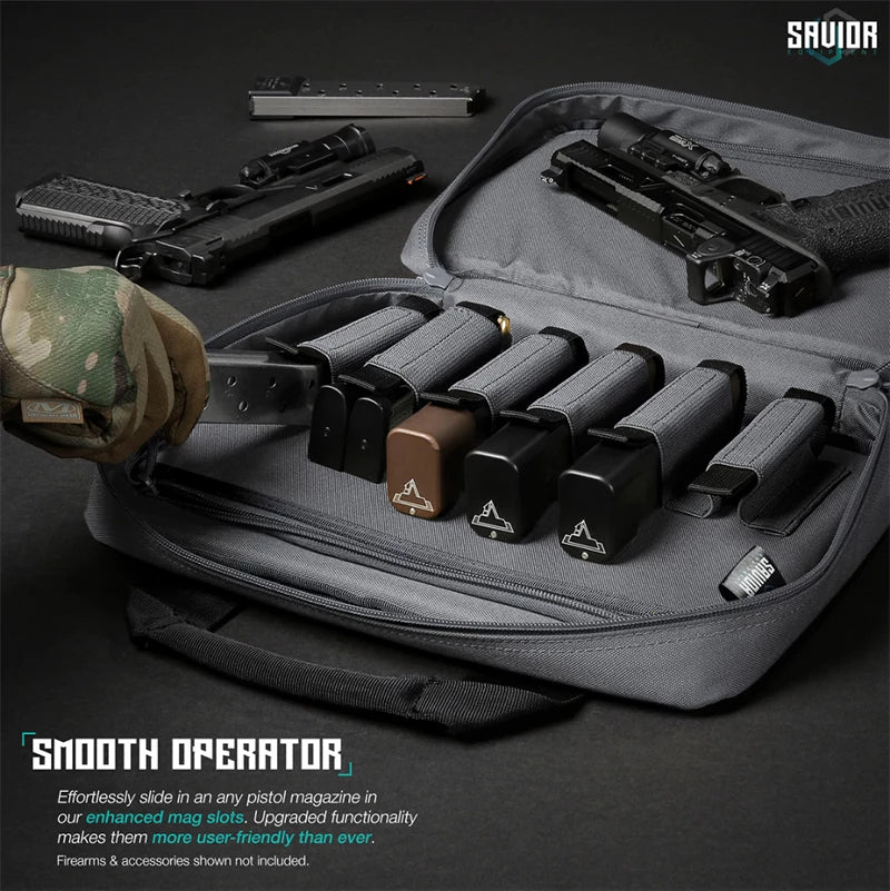 Savior Equipment - Specialist Double Pistol Case - Grå