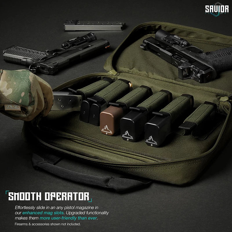 Savior Equipment - Specialist Double Pistol Case - Grön