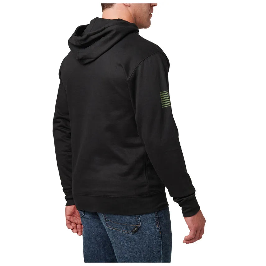 5.11 - Woodland Camo Fill Hoodie - Black (019)