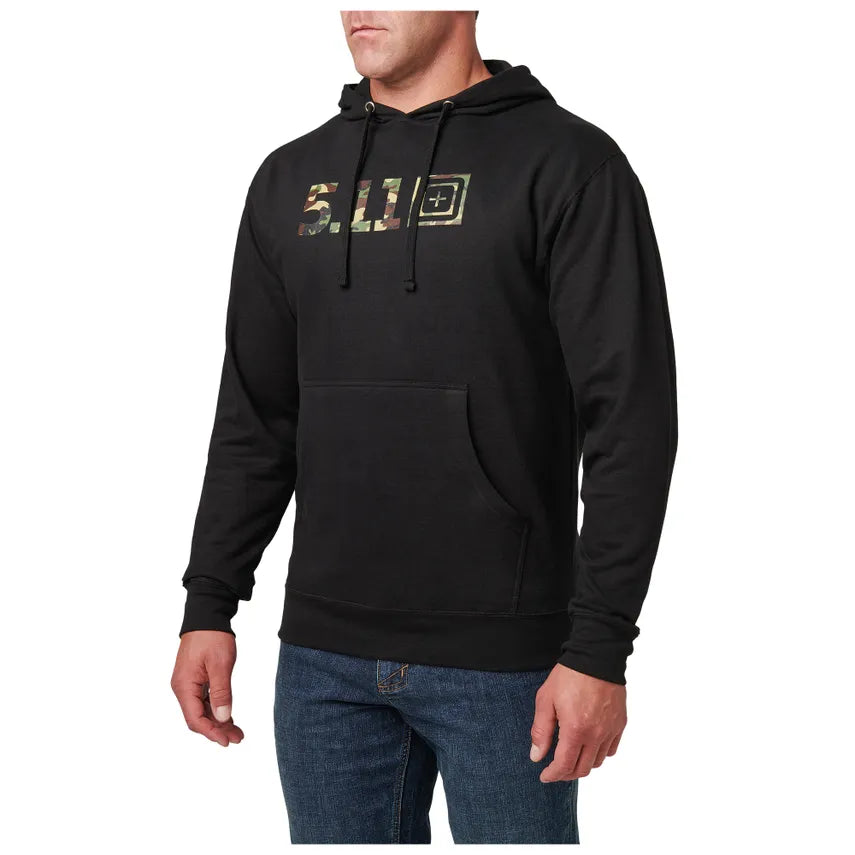 5.11 - Woodland Camo Fill Hoodie - Black (019)