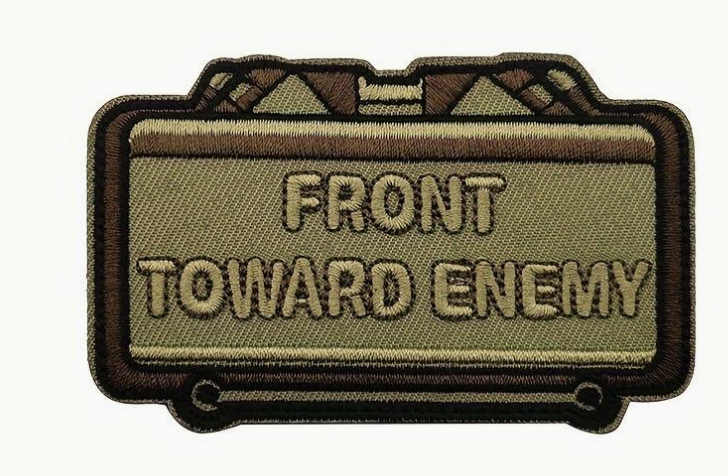 Front toward enemy - Patch - Grön