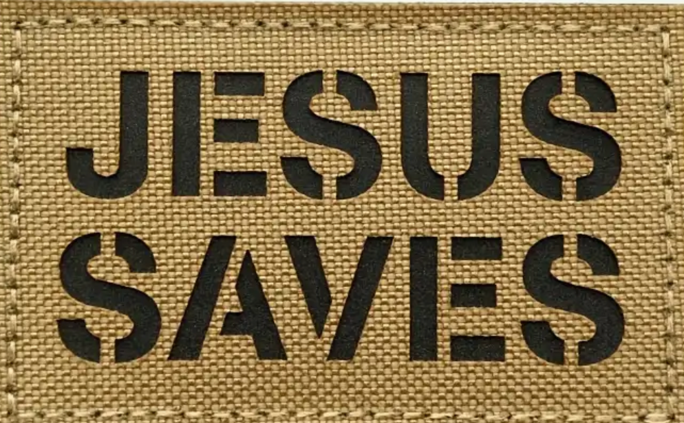 Jesus Saves - Brun - Patch