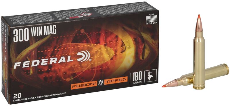 Federal - Fusion Tipped Ammo - .300 Win Mag - 180gr - 20/Box